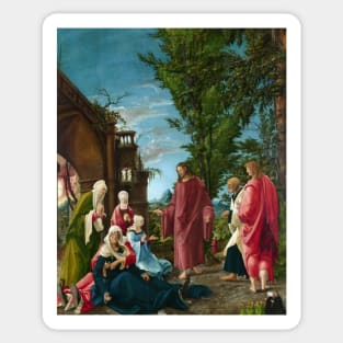 Christ Taking Leave of His Mother by Albrecht Altdorfer Sticker